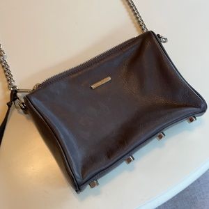 Rebecca Minkoff Grey leather crossbody